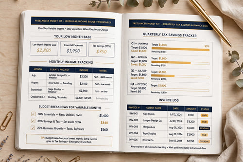 Freelancer Money Kit — Budgeting, Taxes & Invoicing System for Irregular Income