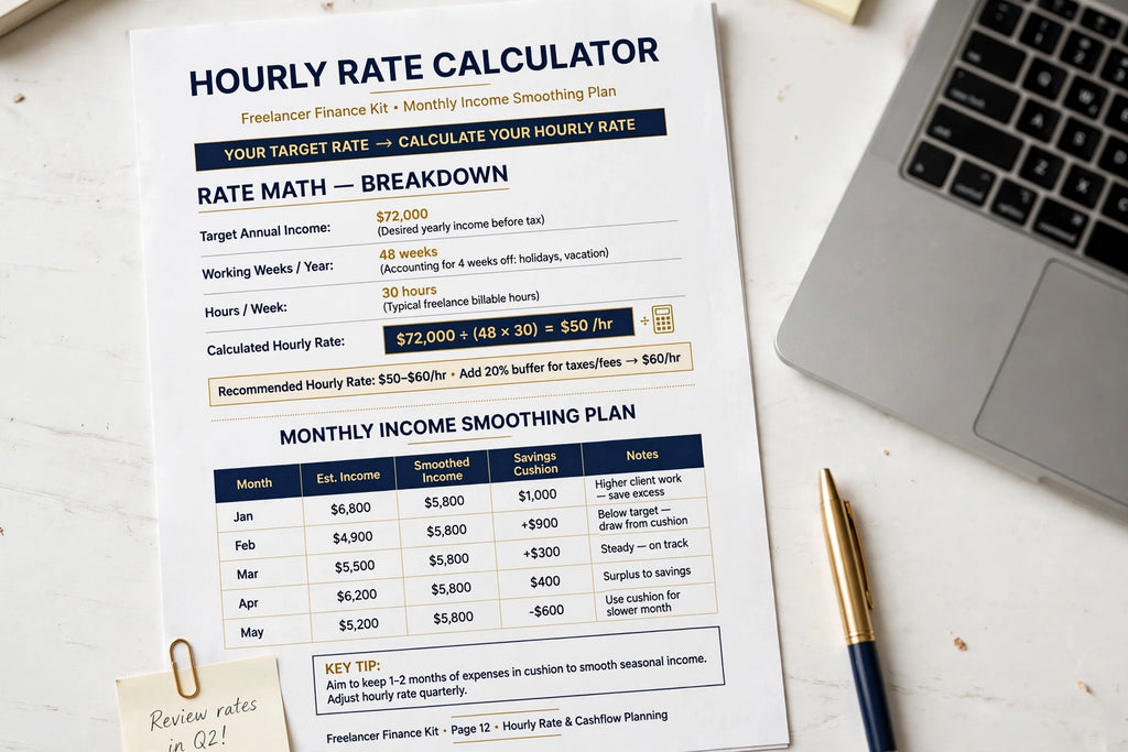 Freelancer Money Kit — Budgeting, Taxes & Invoicing System for Irregular Income